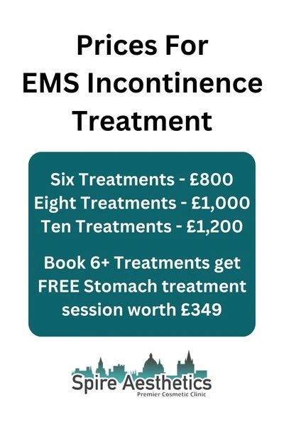 EMS Incontinence Treatment Prices Hockley